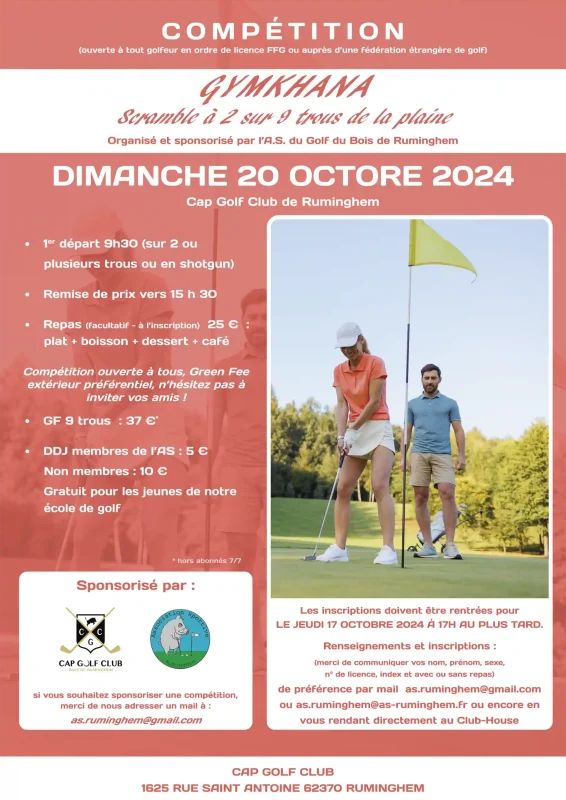 Compétition du dimanche 20 octobre 2024